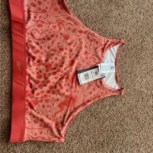 Reebok Coral Patterned Athletic Top